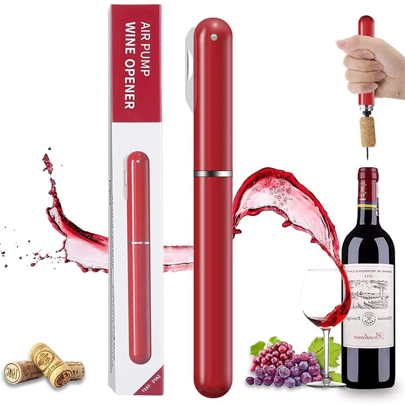 new xiaomi Air Pump Wine Bottle Opener Bottle Opener Stainless Steel Pin Cork Remover Pneumatic Corkscrew Bar Accessories
new xiaomi Air Pump Wine Bottle Opener Bottle Opener Stainless Steel Pin Cork Remover Pneumatic Corkscrew Bar Accessories