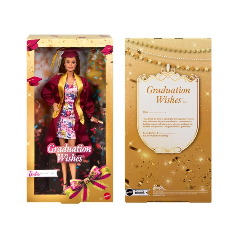Barbie 2026 Official Graduation Collectible Doll Model Burgundy Cap Gold Tassel Stole Graduation Season Toy Gift Desktop Ornamen
Barbie 2026 Official Graduation Collectible Doll Model Burgundy Cap Gold Tassel Stole Graduation Season Toy Gift Desktop Ornamen