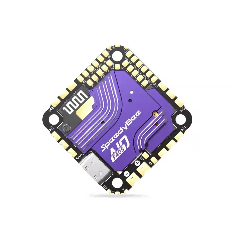 SpeedyBee F405 AIO Flight Controller with 40A ESC for FPV Dro-nes 3S to 6S Battery Wireless Setup Via App
SpeedyBee F405 AIO Flight Controller with 40A ESC for FPV Dro-nes 3S to 6S Battery Wireless Setup Via App