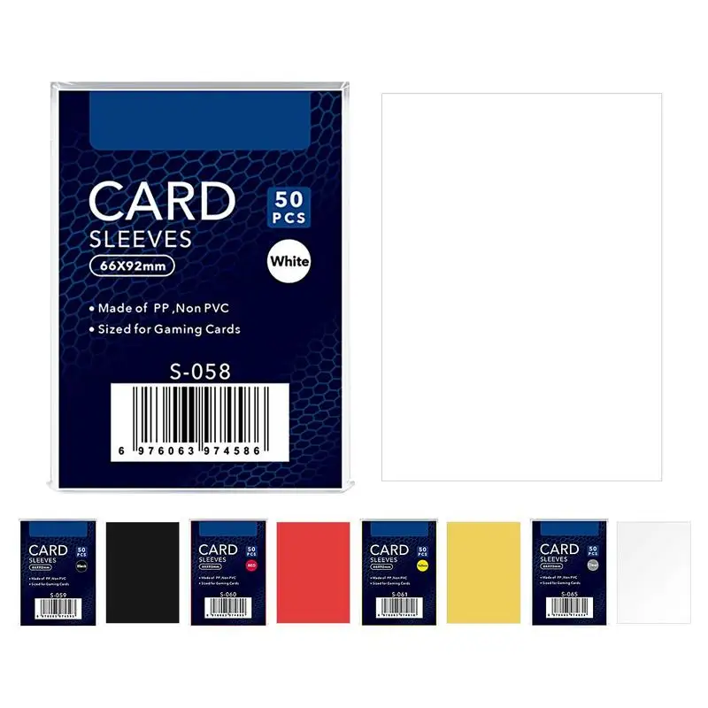 Card Protector Sleeves 50 Pcs Colored Card Film Card Collector Waterproof Album Photocard Protective Bag For Sports Cards Idol
Card Protector Sleeves 50 Pcs Colored Card Film Card Collector Waterproof Album Photocard Protective Bag For Sports Cards Idol