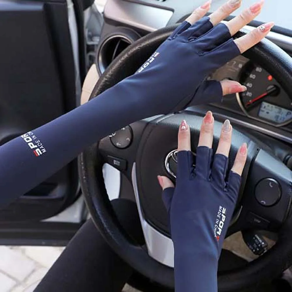 Thin Half Finger Ice Sleeves Two Fingers with Exposed Sun Protection Summer Long Arm Covers Sweat-absorption Breathable
Thin Half Finger Ice Sleeves Two Fingers with Exposed Sun Protection Summer Long Arm Covers Sweat-absorption Breathable