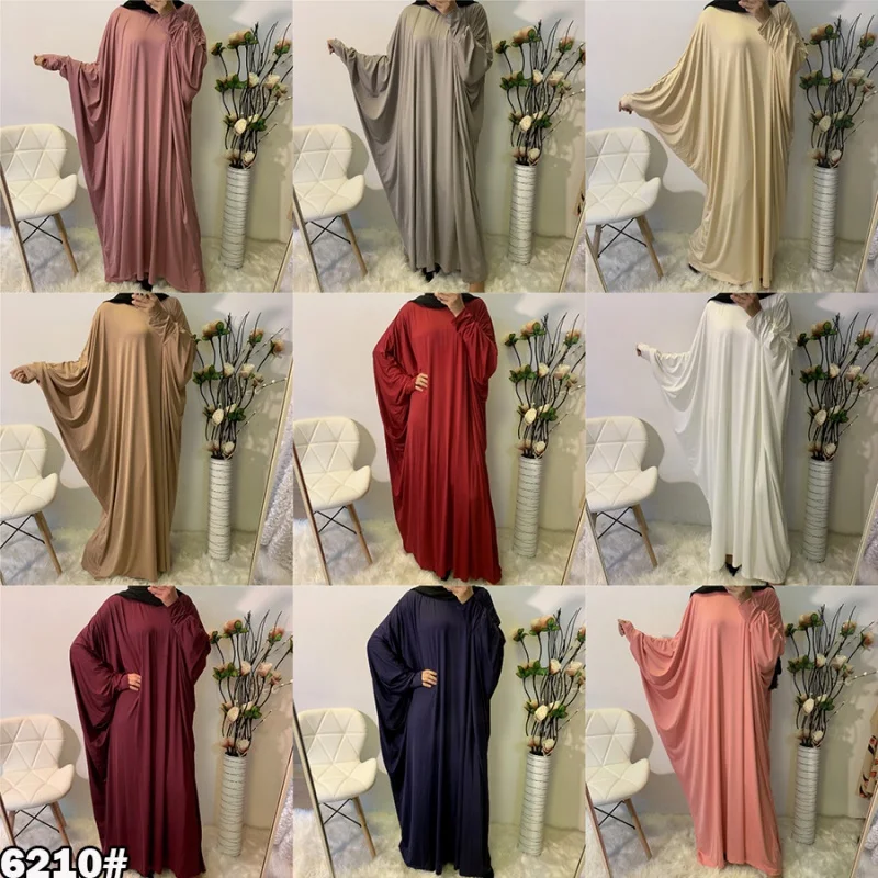 Muslim Fashion Women's Clothing Fashion Comfortable Batwing Long Sleeve Solid Color Casual Dress
Muslim Fashion Women's Clothing Fashion Comfortable Batwing Long Sleeve Solid Color Casual Dress