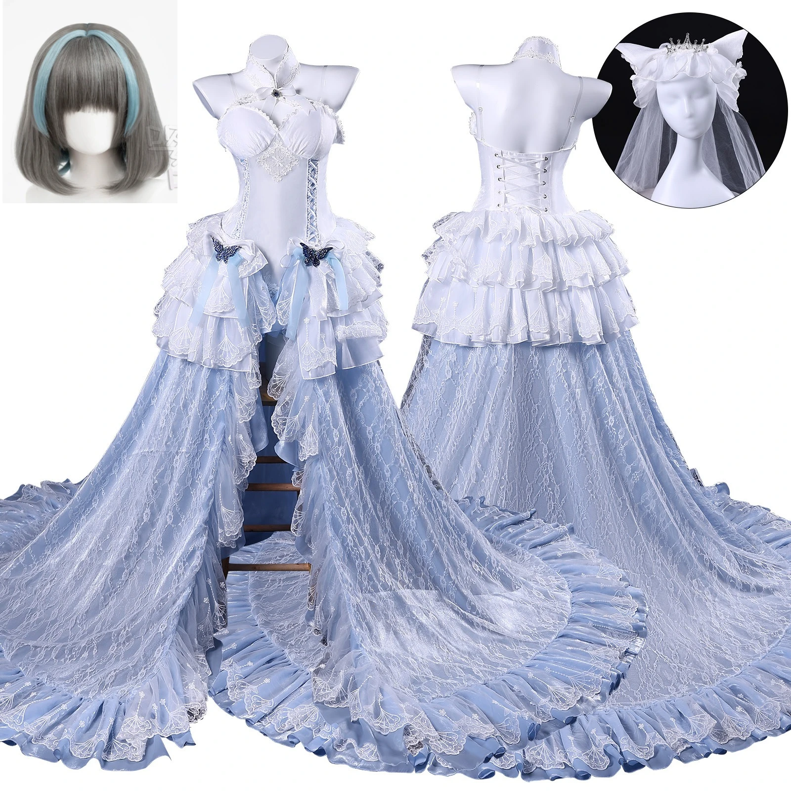 Cheshire Cosplay Costume Game Azur Lane Cheshire Oath Wedding Dress Bridal Lolita Wig Princess Gown Role Play Outfit for Party
Cheshire Cosplay Costume Game Azur Lane Cheshire Oath Wedding Dress Bridal Lolita Wig Princess Gown Role Play Outfit for Party
