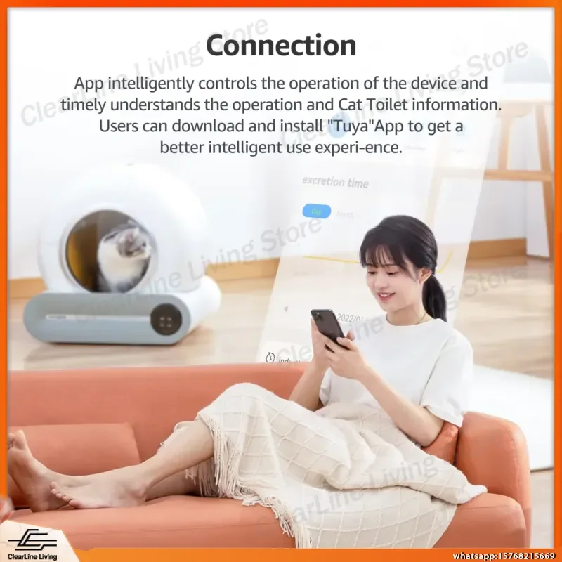 Automatic Self Cleaning Cat Litter Box Smart Electric Scoop Free Low Odor Quiet Home Cat Litter Pan for Small Medium Large
Automatic Self Cleaning Cat Litter Box Smart Electric Scoop Free Low Odor Quiet Home Cat Litter Pan for Small Medium Large