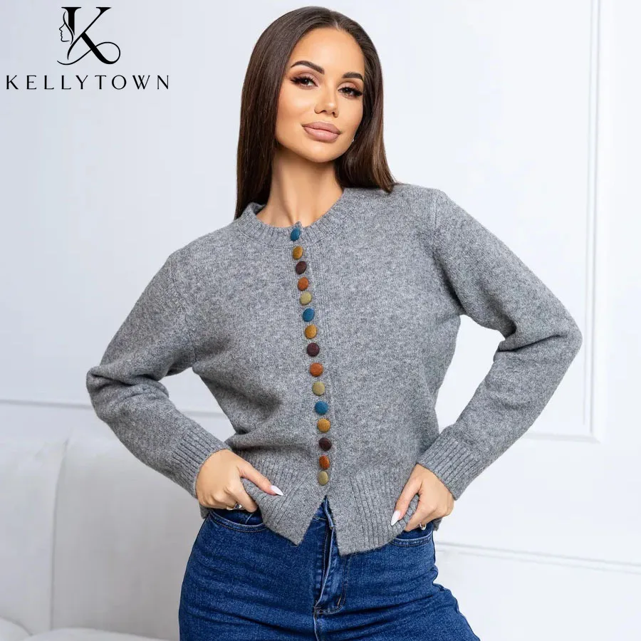 Casual Colorful Button Cardigans Women Autumn Winter Tops Chic Basic Single Breasted Long Sleeve Knitted Sweater Fashion Outwear
Casual Colorful Button Cardigans Women Autumn Winter Tops Chic Basic Single Breasted Long Sleeve Knitted Sweater Fashion Outwear