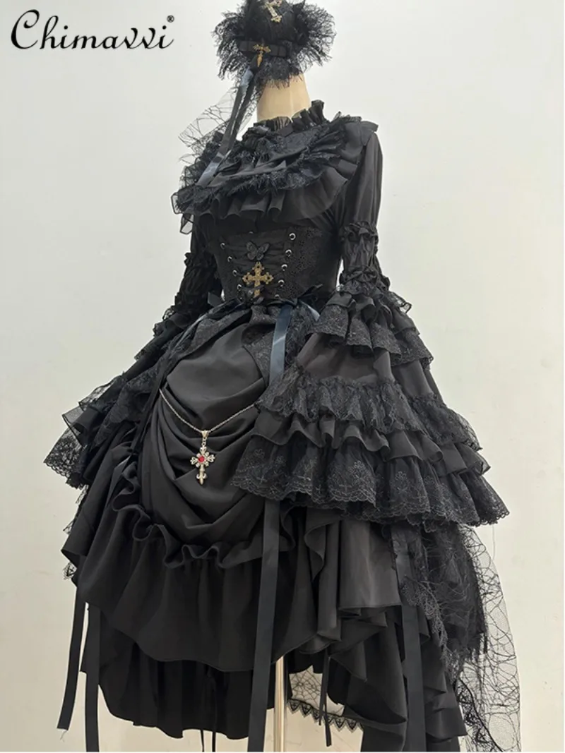 Halloween Gothic Ancient Feeling Ji Sleeve Shirt Waist Seal Pull Skirt 3-piece Punk Elegant Super Gorgeous Daily Lolita Sets
Halloween Gothic Ancient Feeling Ji Sleeve Shirt Waist Seal Pull Skirt 3-piece Punk Elegant Super Gorgeous Daily Lolita Sets