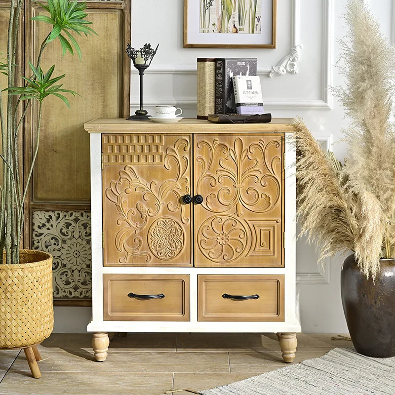 American solid wood furniture cabinet rubber wood carved foyer floor-to-ceiling entrance cabinet blocking screen can be removed
American solid wood furniture cabinet rubber wood carved foyer floor-to-ceiling entrance cabinet blocking screen can be removed
