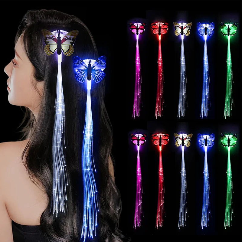 1/5/10pcs LED Glow Hair Braid Rave Diy Hair Lights Accessories Glow Butterfly Braids Hair Ornament Butterfly Light Braids
1/5/10pcs LED Glow Hair Braid Rave Diy Hair Lights Accessories Glow Butterfly Braids Hair Ornament Butterfly Light Braids