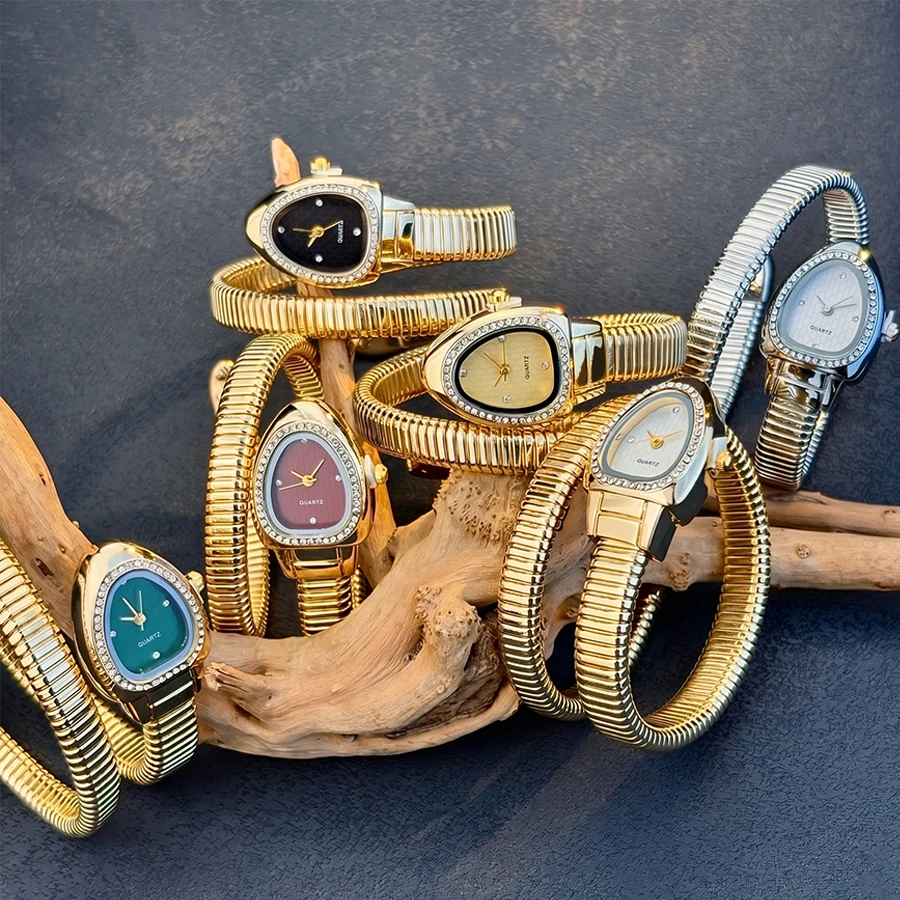 Serpentine Bullet-Shaped Case Honeycomb Dial Bracelet Watch for Women - Elegant Fashion Vintage Womens Watch
Serpentine Bullet-Shaped Case Honeycomb Dial Bracelet Watch for Women - Elegant Fashion Vintage Womens Watch