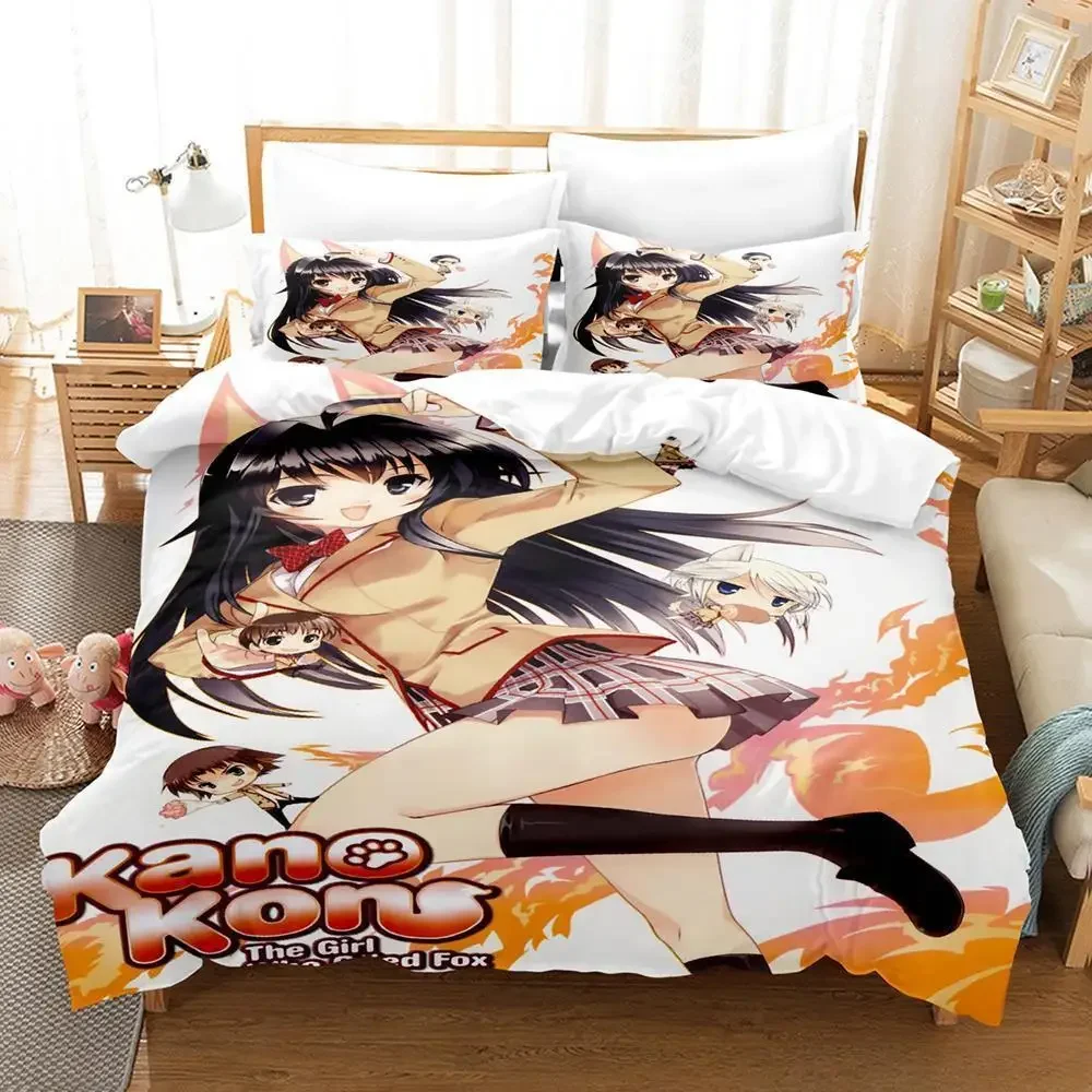 New Kanokon Bedding Set Single Twin Full Queen King Size Bed Set Adult Kid Bedroom Duvet cover Sets 3D Print Anime Bed Sheet Set
New Kanokon Bedding Set Single Twin Full Queen King Size Bed Set Adult Kid Bedroom Duvet cover Sets 3D Print Anime Bed Sheet Set
