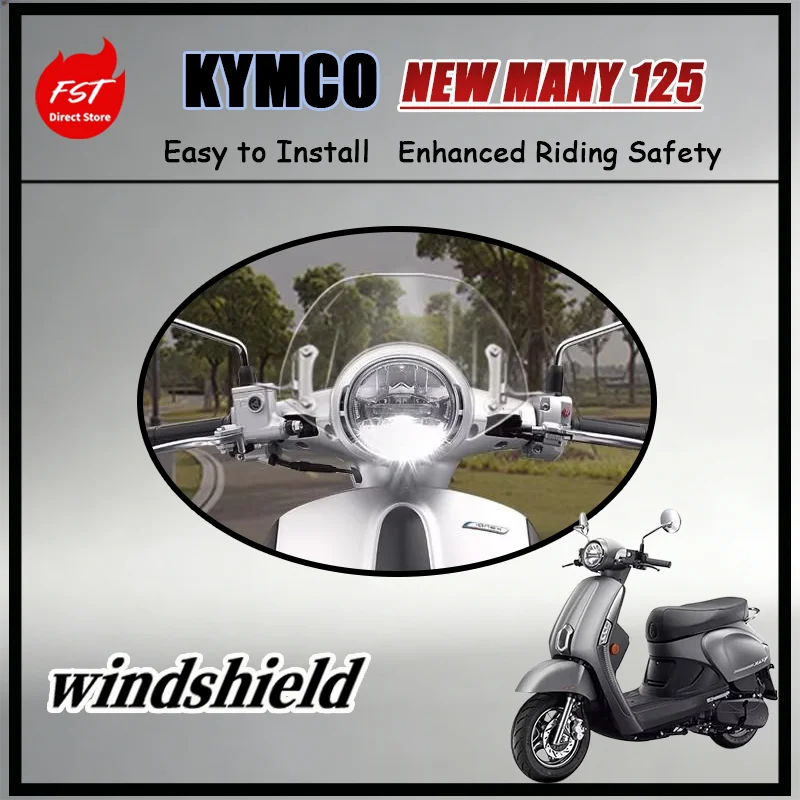 FOR Dedicated Special Modified Windscreen Wind Deflector Fit KYMCO NEW MANY 125 Original Vehicle Mount Design Stable Structure
FOR Dedicated Special Modified Windscreen Wind Deflector Fit KYMCO NEW MANY 125 Original Vehicle Mount Design Stable Structure