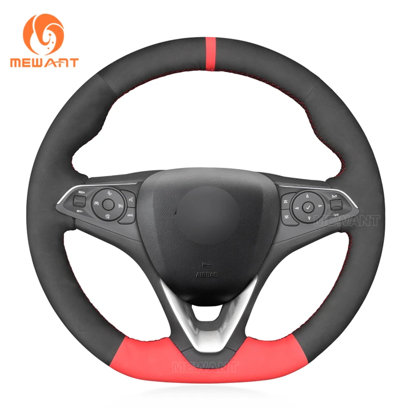 MEWANT Black Suede Steering Wheel Cover for Opel Astra K Corsa F Combo E Grandland X Insignia CT Mokka Vauxhall Holden Calais
MEWANT Black Suede Steering Wheel Cover for Opel Astra K Corsa F Combo E Grandland X Insignia CT Mokka Vauxhall Holden Calais