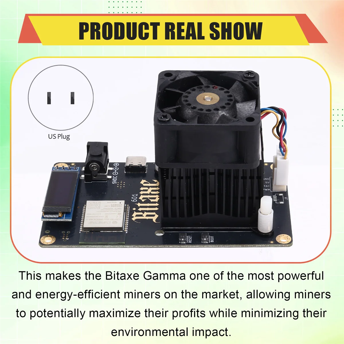TYMQ Bitaxe Gamma 601 Solo Miner 1,2TH/S BM1370 Asic Chip 18 Вт от Antminer S21 Pro Bitcoin BTC Miner EU Plug
TYMQ Bitaxe Gamma 601 Solo Miner 1,2TH/S BM1370 Asic Chip 18 Вт от Antminer S21 Pro Bitcoin BTC Miner EU Plug