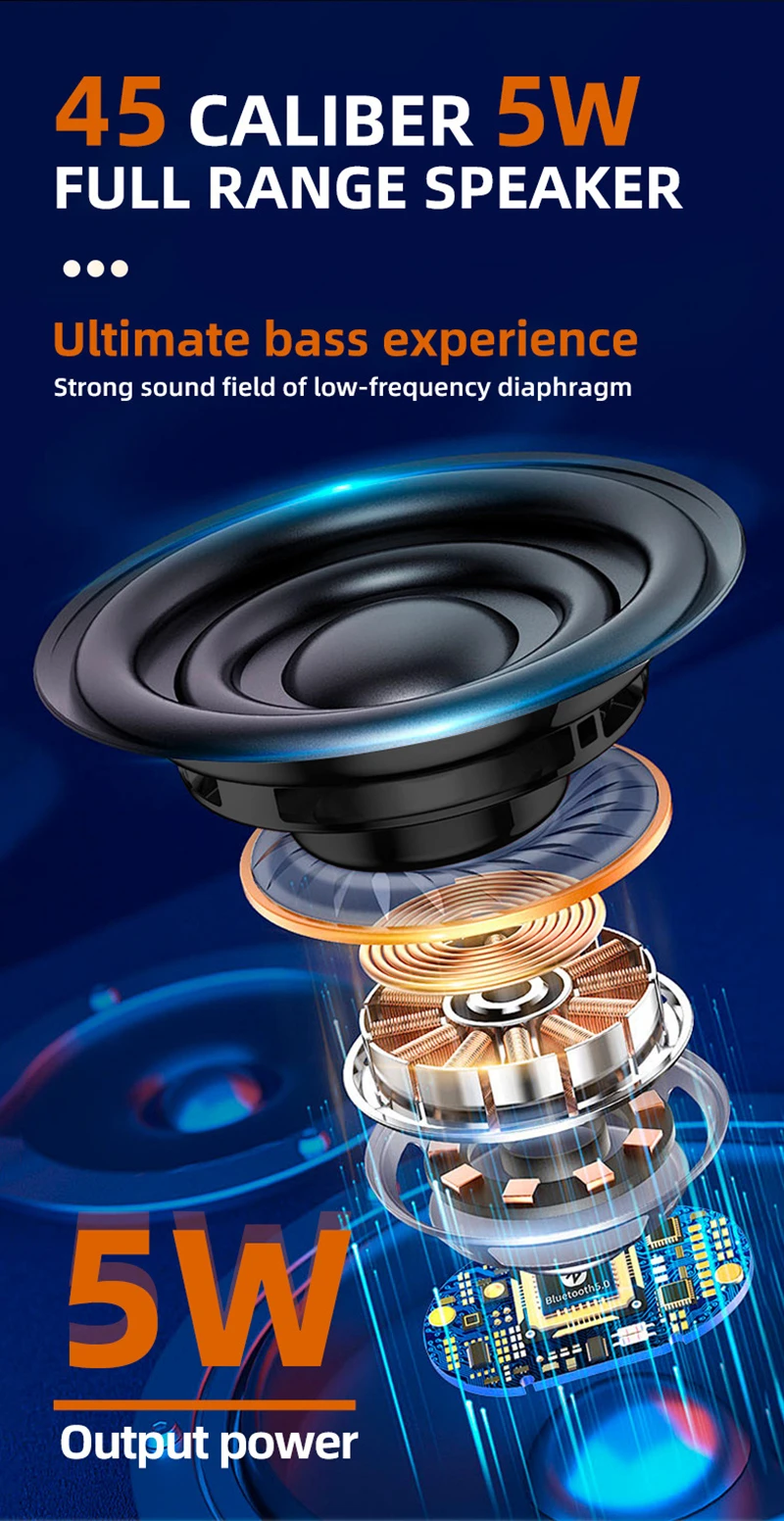 Metal Bluetooth Speaker Subwoofer Mini Portable Outdoor Home Card-type Radio Speaker Hands-free Call Speaker NEW 2026
Metal Bluetooth Speaker Subwoofer Mini Portable Outdoor Home Card-type Radio Speaker Hands-free Call Speaker NEW 2026