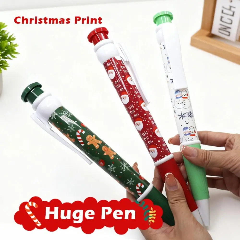 Cartoon 28.5cm Giant Ballpoint Pen Christmas Print Performance Props Huge Ball Pen Novelty Toy Christmas Pen School Office
Cartoon 28.5cm Giant Ballpoint Pen Christmas Print Performance Props Huge Ball Pen Novelty Toy Christmas Pen School Office
