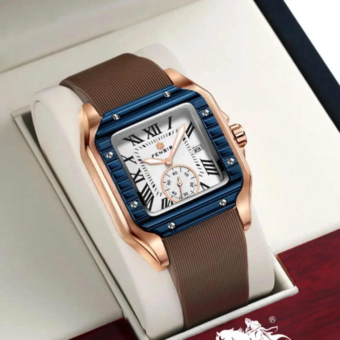 Высококачественные деловые квадратные мужские часы, серия Santos Tank, известный бренд, модные деловые повседневные универсальные индивидуальные мужские часы, модные мужские часы, новый водонепроницаемый силиконовый ремешок с календарем, лучший подарок дл
Высококачественные деловые квадратные мужские часы, серия Santos Tank, известный бренд, модные деловые повседневные универсальные индивидуальные мужские часы, модные мужские часы, новый водонепроницаемый силиконовый ремешок с календарем, лучший подарок дл