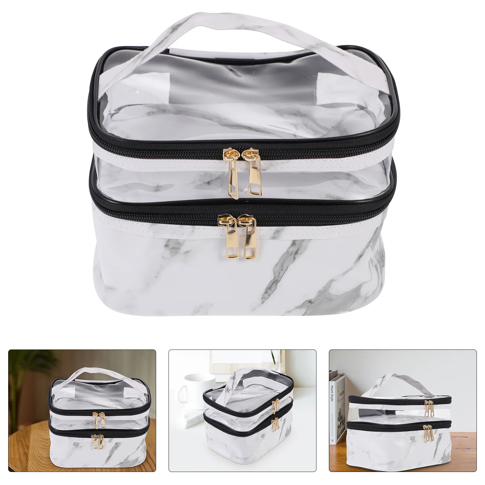 Marble Pattern Makeup Bag Large Capacity Waterproof Storage Pouch Travel Organizing Bag Double Layer Portable Washing
Marble Pattern Makeup Bag Large Capacity Waterproof Storage Pouch Travel Organizing Bag Double Layer Portable Washing