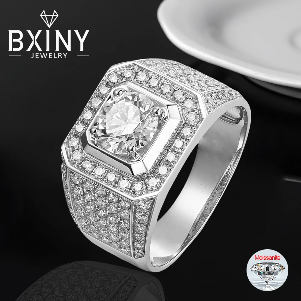 Кольца BXINY 1/2/3/5CT с муассанитом, стерлинговое серебро 925 пробы для мужчин, сертифицированные GRA лабораторные бриллианты, обручальное кольцо в стиле хип-хоп, роскошные ювелирные изделия, подарки
Кольца BXINY 1/2/3/5CT с муассанитом, стерлинговое серебро 925 пробы для мужчин, сертифицированные GRA лабораторные бриллианты, обручальное кольцо в стиле хип-хоп, роскошные ювелирные изделия, подарки