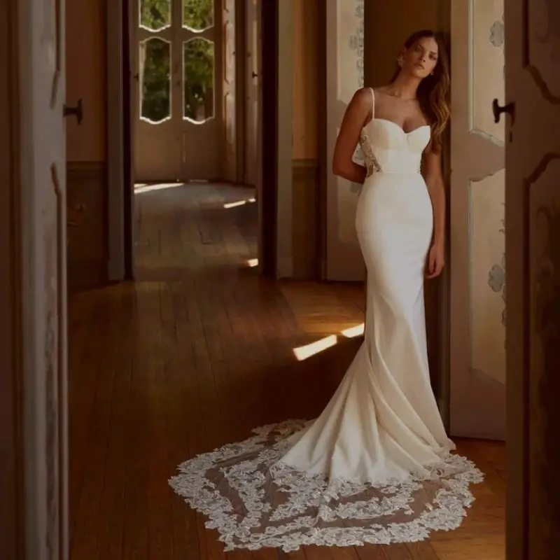 Vintage Mermaid Wedding Dresses Appliques Lace Ruched Bridal Gowns Sequins Beads Sleeveless Satin Customized Vestidos De Mariee
Vintage Mermaid Wedding Dresses Appliques Lace Ruched Bridal Gowns Sequins Beads Sleeveless Satin Customized Vestidos De Mariee