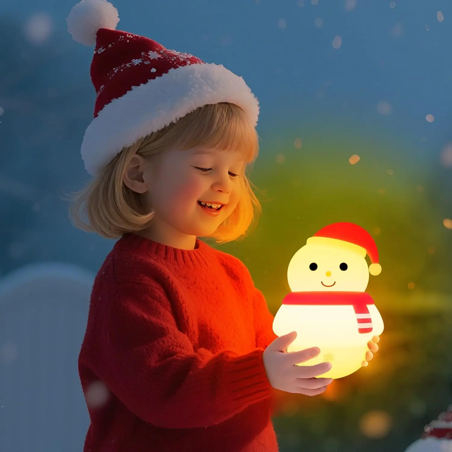 Cute Snowman Night Light Bedroom Silicone Nursery Tumbler Nightlights Bedside Touch Lamp for Baby Children Girls Christmas Gift
Cute Snowman Night Light Bedroom Silicone Nursery Tumbler Nightlights Bedside Touch Lamp for Baby Children Girls Christmas Gift