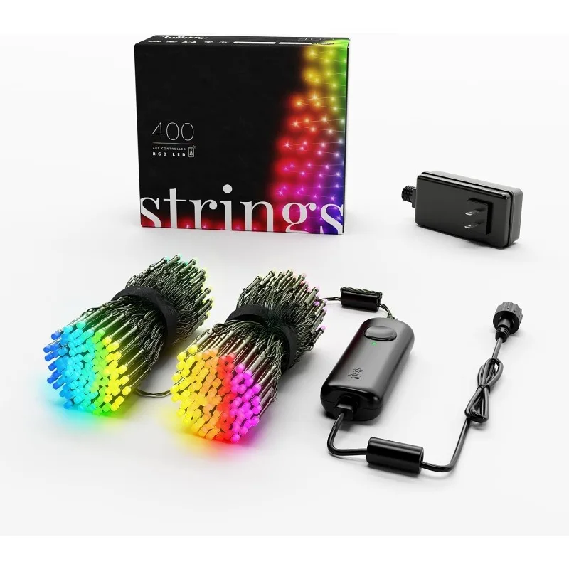 Strings 400 LED RGB, LED Light String for in- and Outdoor,Smart LED Lights,Mappable LEDs,Compatible with Alexa and Google Home
Strings 400 LED RGB, LED Light String for in- and Outdoor,Smart LED Lights,Mappable LEDs,Compatible with Alexa and Google Home