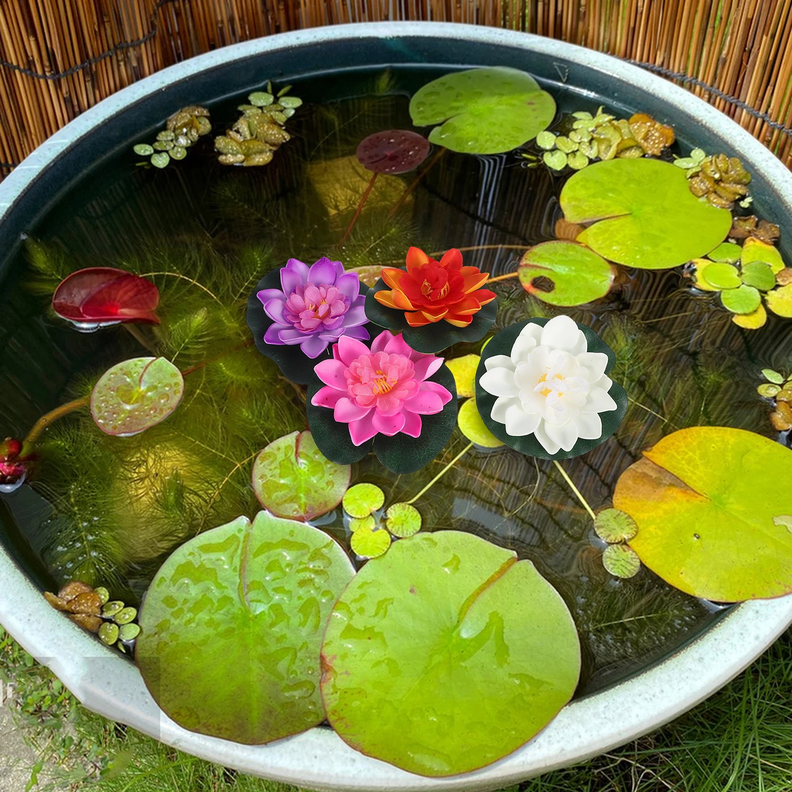 4Pcs Floating Artificial Lotus Flowers Eva Realistic Water Lily Pool Aquarium Pond Wedding Party Garden Home Decoration Fake
4Pcs Floating Artificial Lotus Flowers Eva Realistic Water Lily Pool Aquarium Pond Wedding Party Garden Home Decoration Fake