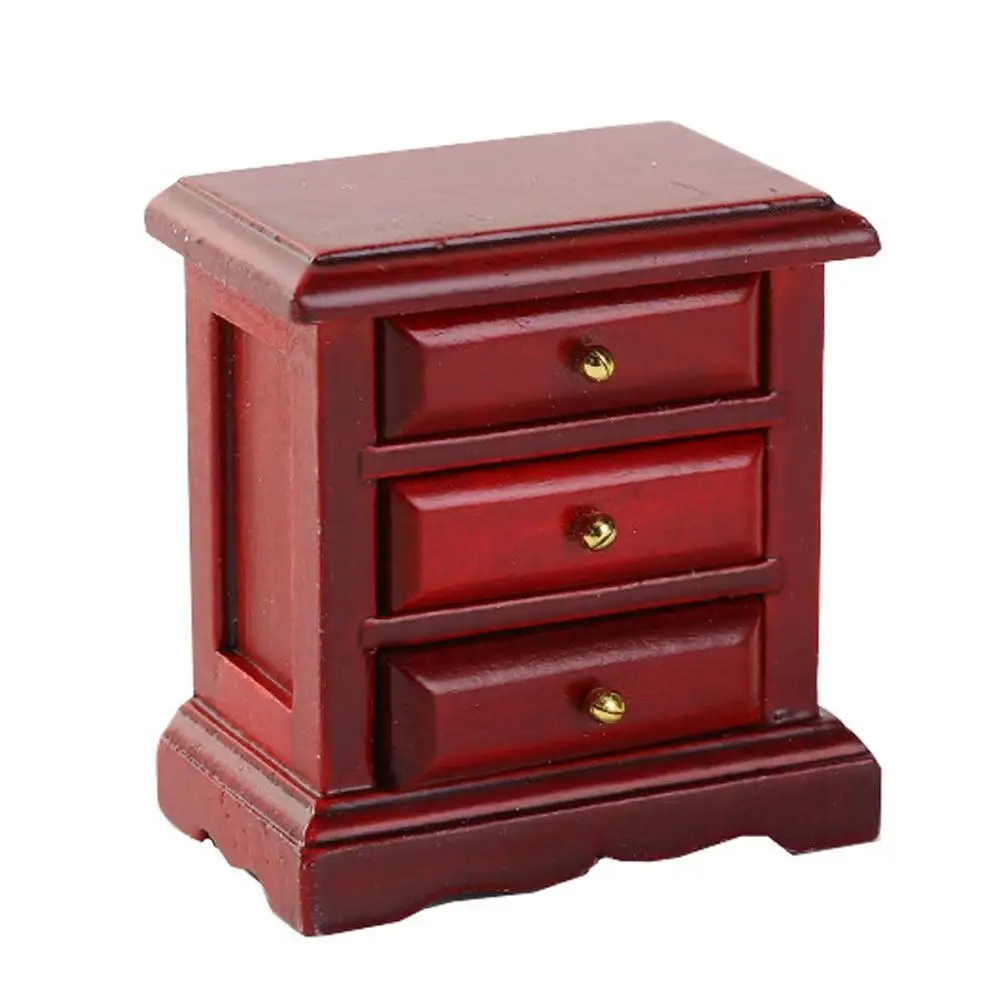 Mini Furniture Toy Wooden Dollhouse Bedside Table Drawer Cabinet Model Creative Decorative Vintage Mini House Simulation
Mini Furniture Toy Wooden Dollhouse Bedside Table Drawer Cabinet Model Creative Decorative Vintage Mini House Simulation
