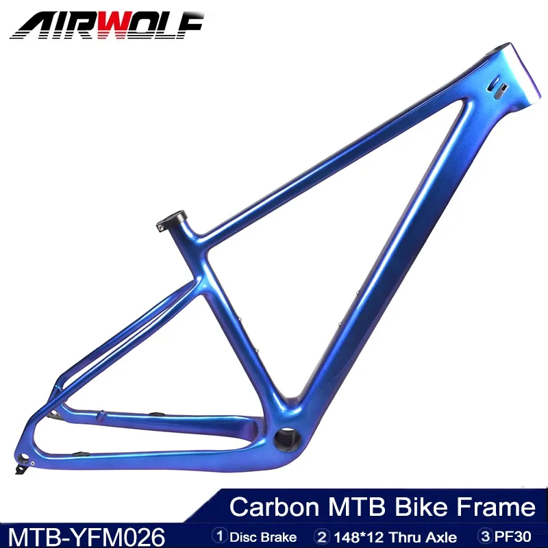 Airwolf 29er Carbon MTB Frame PF30 Carbon Bicycle Frame 29 Mountain Bike Frame 148*12mm Disc Brake Bike Frameset
Airwolf 29er Carbon MTB Frame PF30 Carbon Bicycle Frame 29 Mountain Bike Frame 148*12mm Disc Brake Bike Frameset