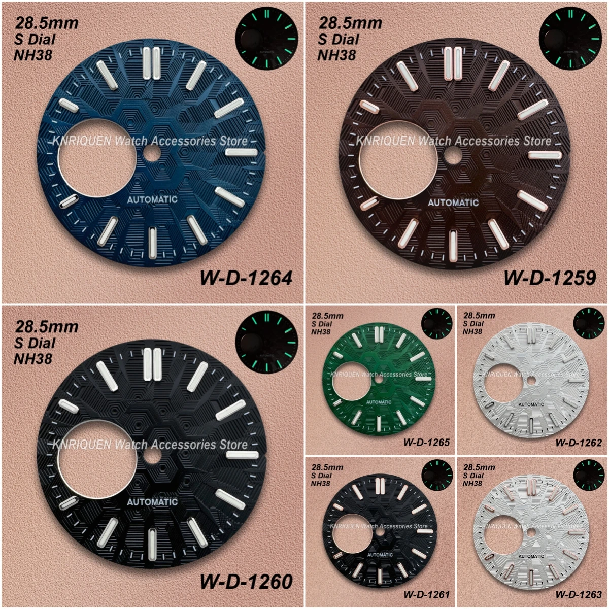 S Logo 28.5mm Hollow Out Dial Fit NH38 Movement Green Luminous High Quality Geometric Figure Watch Modification Accessories
S Logo 28.5mm Hollow Out Dial Fit NH38 Movement Green Luminous High Quality Geometric Figure Watch Modification Accessories