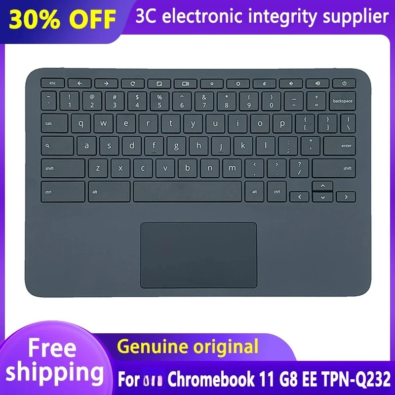 НОВЫЙ упор для рук для Chromebook 11 G8 EE TPN-Q232, чехол для ноутбука, верхняя крышка, сменная английская клавиатура США, черный L92832-001
НОВЫЙ упор для рук для Chromebook 11 G8 EE TPN-Q232, чехол для ноутбука, верхняя крышка, сменная английская клавиатура США, черный L92832-001