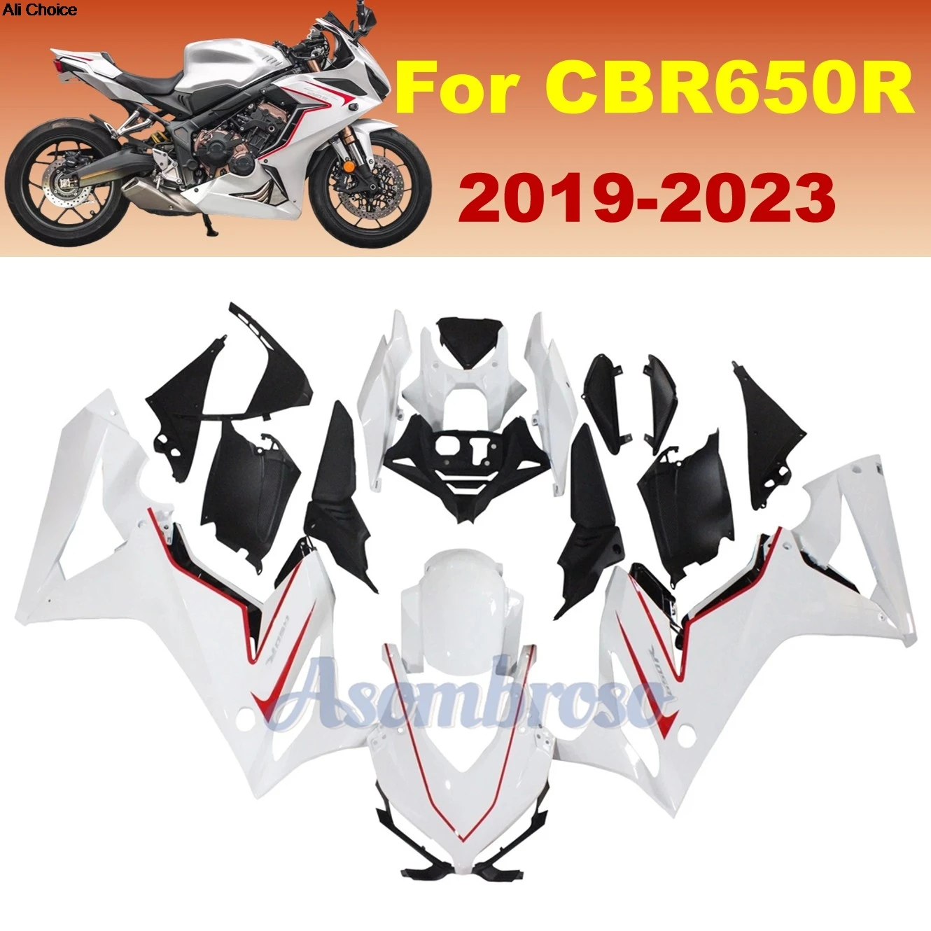 ABS Plastic Bodykit Fairings for Honda CBR650R 2019 2020 2021 2022 2023 CBR 650 R Motorcycle Fairings
ABS Plastic Bodykit Fairings for Honda CBR650R 2019 2020 2021 2022 2023 CBR 650 R Motorcycle Fairings