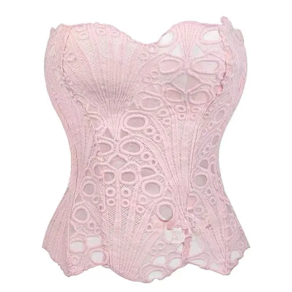 Sweet Hollow Flower Lace Fishbone Shapewear Shapers Sleeveless Lace-up Corset Slim Fit Tummy Control Crop Tube Top Party
Sweet Hollow Flower Lace Fishbone Shapewear Shapers Sleeveless Lace-up Corset Slim Fit Tummy Control Crop Tube Top Party