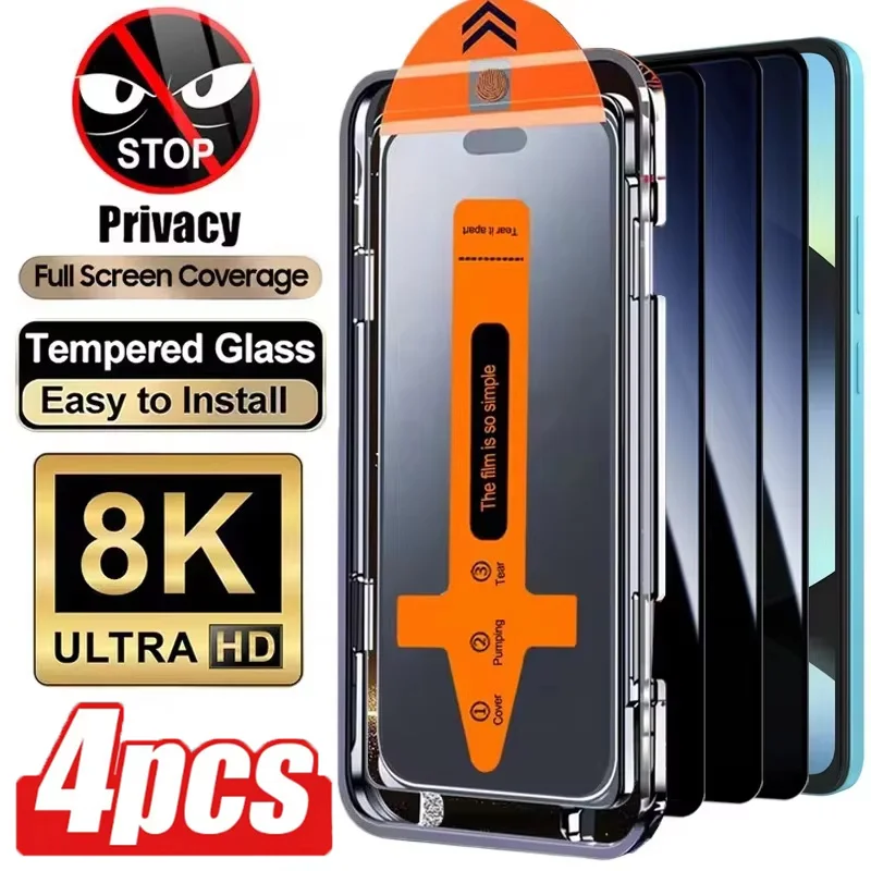4Pcs Matte Anti Peeping Tempered Glass For Samsung A17 A57 A26 A37 A56 A06 A07 S26 S25 S24 A36 A16 Privacy Screen Protector Film
4Pcs Matte Anti Peeping Tempered Glass For Samsung A17 A57 A26 A37 A56 A06 A07 S26 S25 S24 A36 A16 Privacy Screen Protector Film