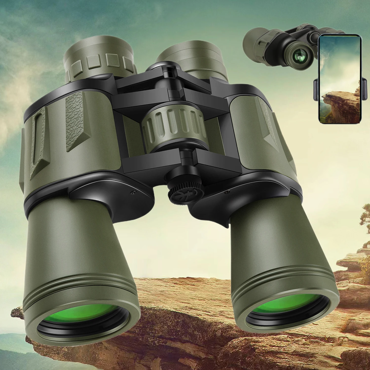 Binoculars 20x50 Multipurpose Telescope Long Rang Outdoors Portable IPX4 Waterproof Sports Recreation Camping Hiking Telescope
Binoculars 20x50 Multipurpose Telescope Long Rang Outdoors Portable IPX4 Waterproof Sports Recreation Camping Hiking Telescope