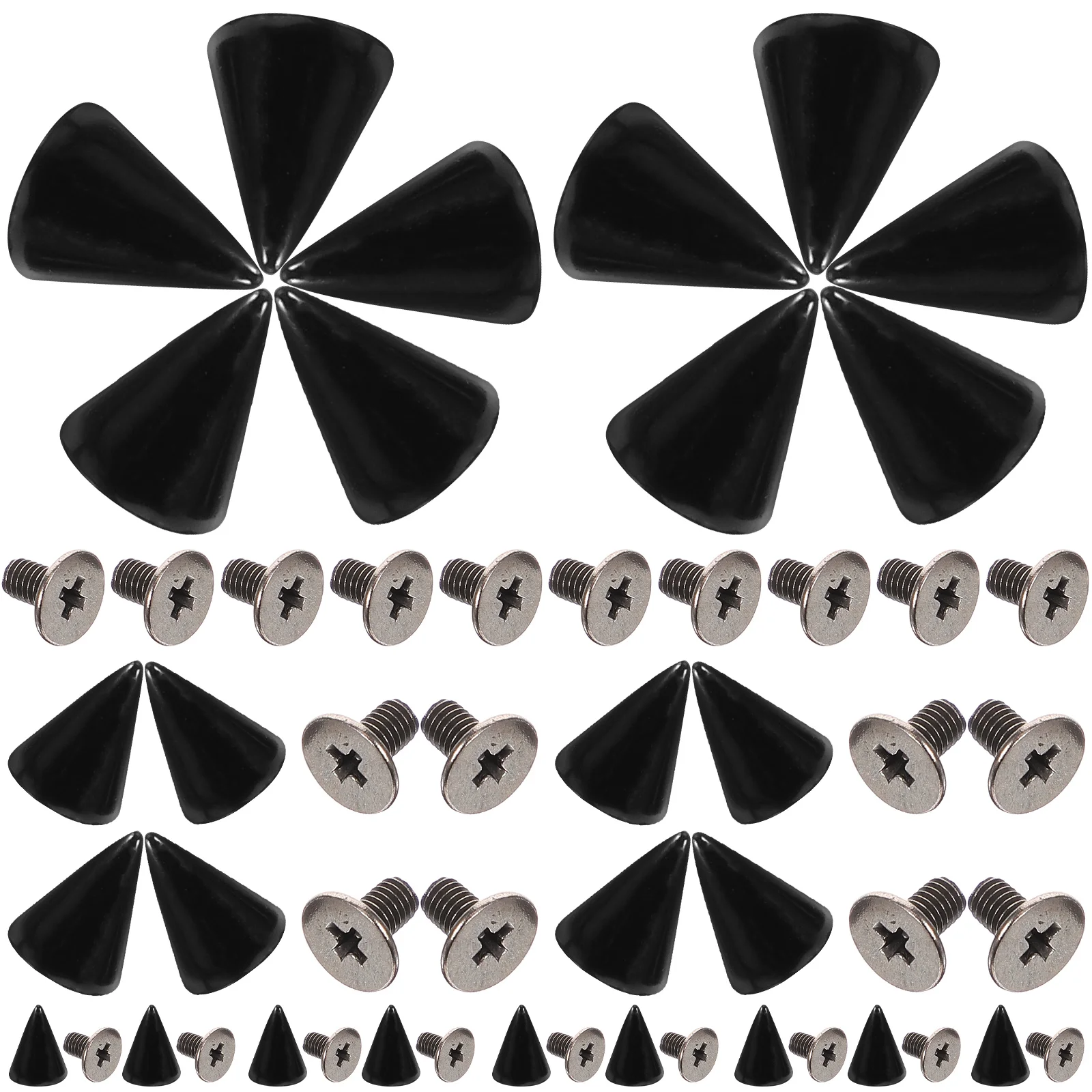 100 set Black Rivets 7x10mm Spike Studs for Rivets Fittings DIY Phone Cases Clothing Accessories Decorative Fittings 
100 set Black Rivets 7x10mm Spike Studs for Rivets Fittings DIY Phone Cases Clothing Accessories Decorative Fittings