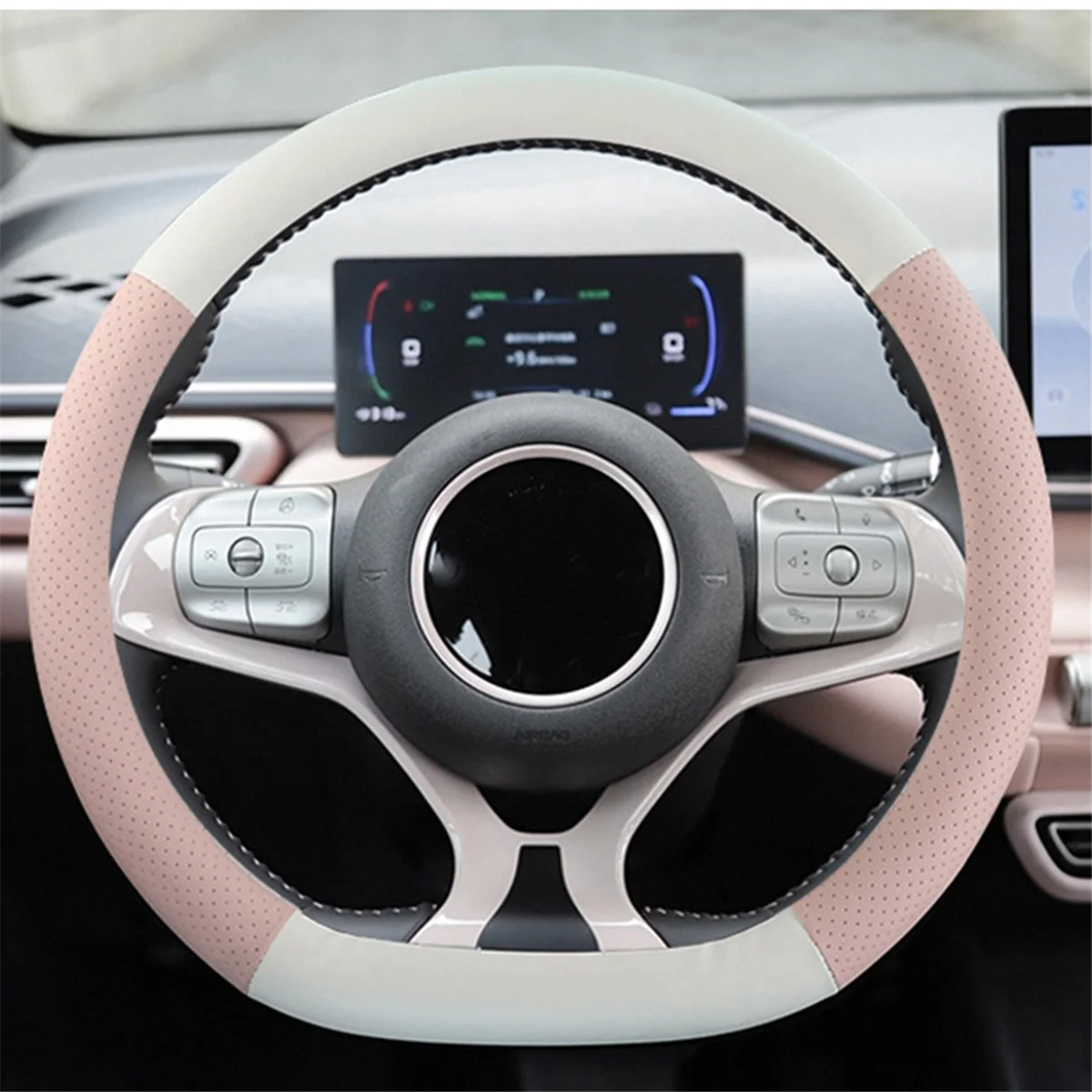 TCP-oCar Steering Wheel Cover Breathable Anti Slip PU Leather for BYD Dolphin Mini / BYD Seagull 2023
TCP-oCar Steering Wheel Cover Breathable Anti Slip PU Leather for BYD Dolphin Mini / BYD Seagull 2023