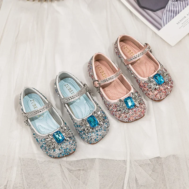 Spring and Autumn Girls' Elsa Princess Shoes Non-slip Flat Crystal Shoes Children's Soft-soled Foreign Crystal Shoes
Spring and Autumn Girls' Elsa Princess Shoes Non-slip Flat Crystal Shoes Children's Soft-soled Foreign Crystal Shoes