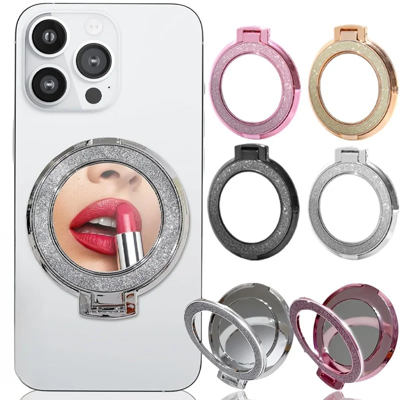 Glitter Mobile Phone Holder Ring Grip Round Mirror Cellphone Mount Stand for iPhone Samsung Xiaomi Universal Phone Kickstand
Glitter Mobile Phone Holder Ring Grip Round Mirror Cellphone Mount Stand for iPhone Samsung Xiaomi Universal Phone Kickstand