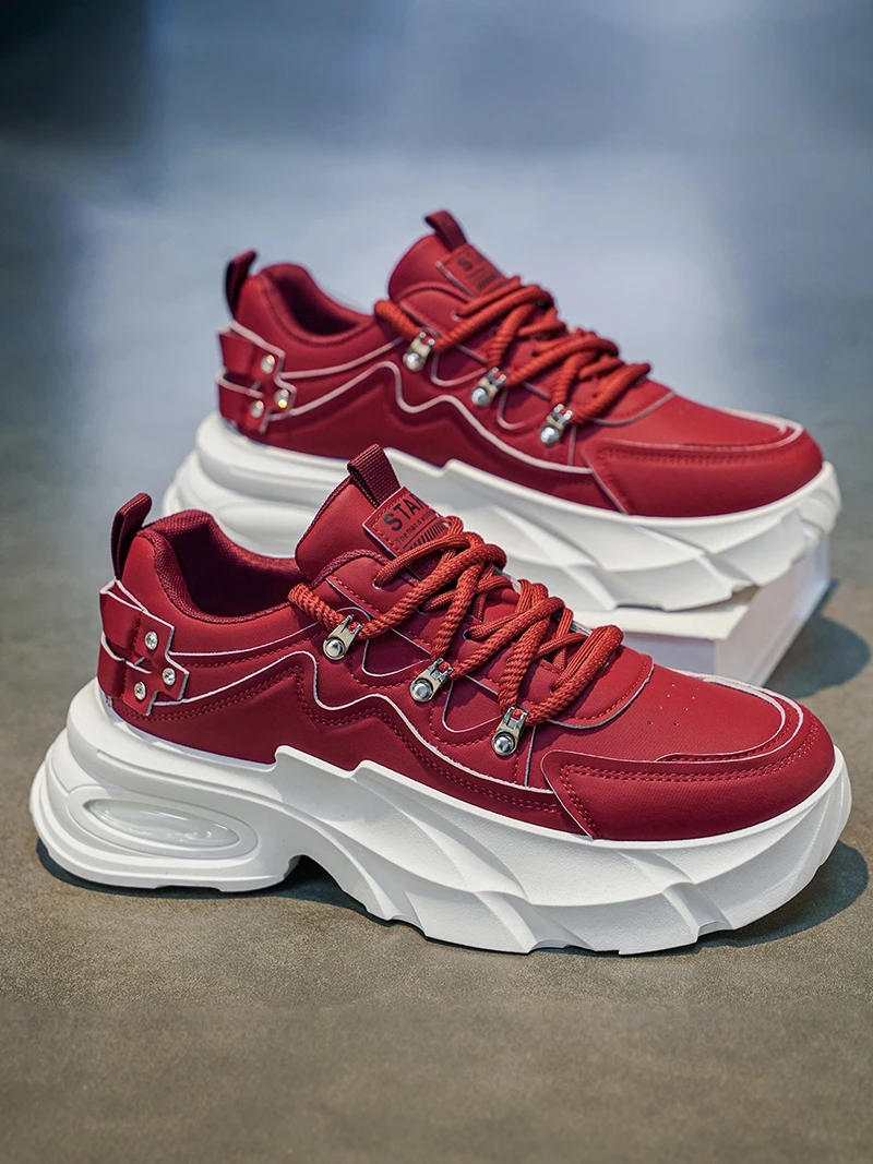 Red Sports Shoes for Men Casual Outdoor Dad Trendy All-Match Summer 2026 New Style Leather Upgraded Version Breathable Mesh
Red Sports Shoes for Men Casual Outdoor Dad Trendy All-Match Summer 2026 New Style Leather Upgraded Version Breathable Mesh