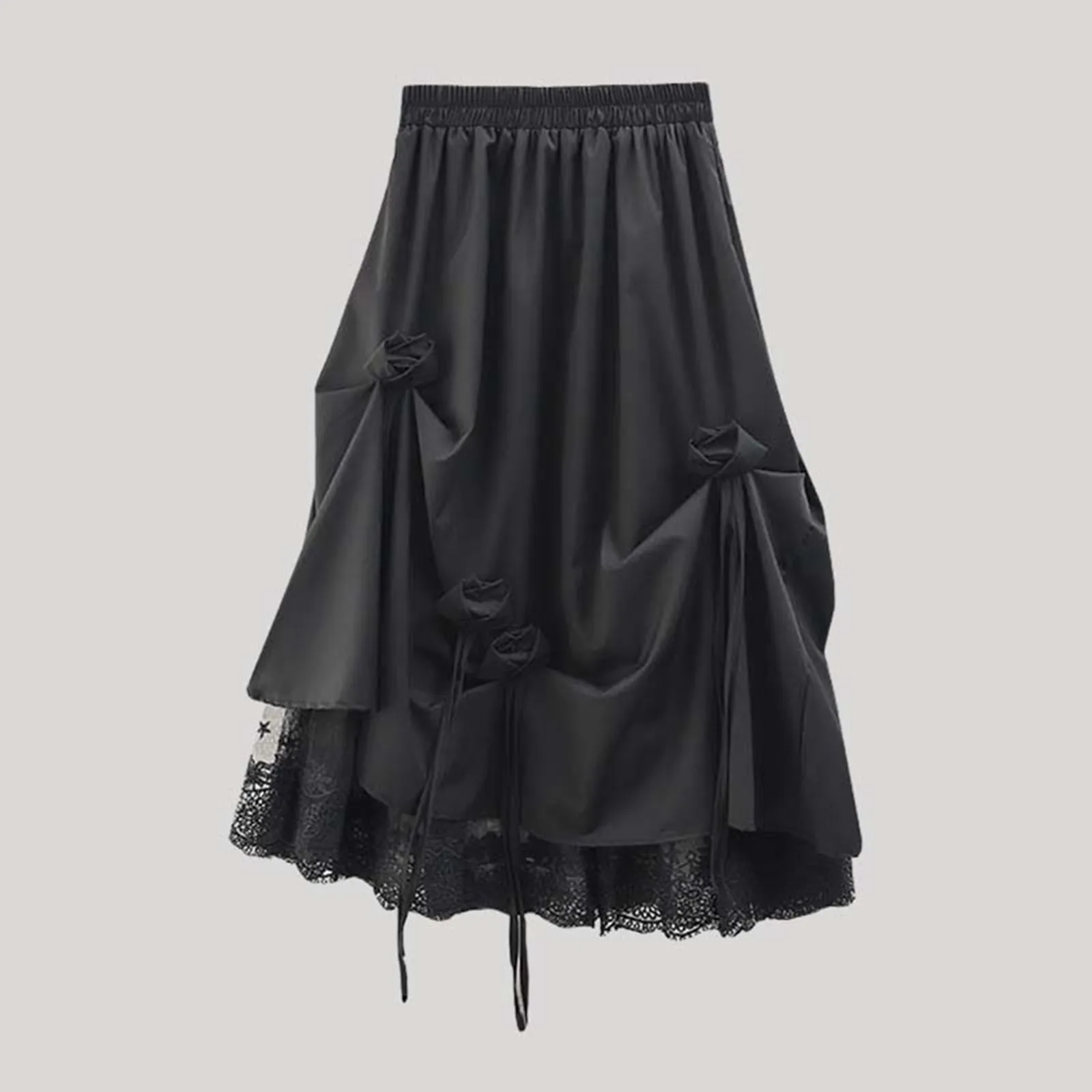 Spring Summer New Cute Midi Skirt Women Korean Fashion Darkness Casual Kawaii Long Skirts Female Sweet High Waist Ruffle Skirts
Spring Summer New Cute Midi Skirt Women Korean Fashion Darkness Casual Kawaii Long Skirts Female Sweet High Waist Ruffle Skirts