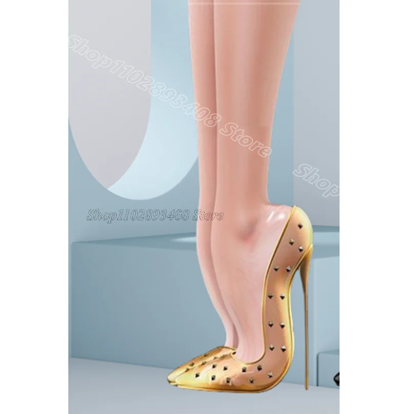 Yellow Pointed Toe Rivet Decor Pumps Slip on British Style Spring Design for Women Party Casual Shoes 2025 Zapatos Para Mujere
Yellow Pointed Toe Rivet Decor Pumps Slip on British Style Spring Design for Women Party Casual Shoes 2025 Zapatos Para Mujere