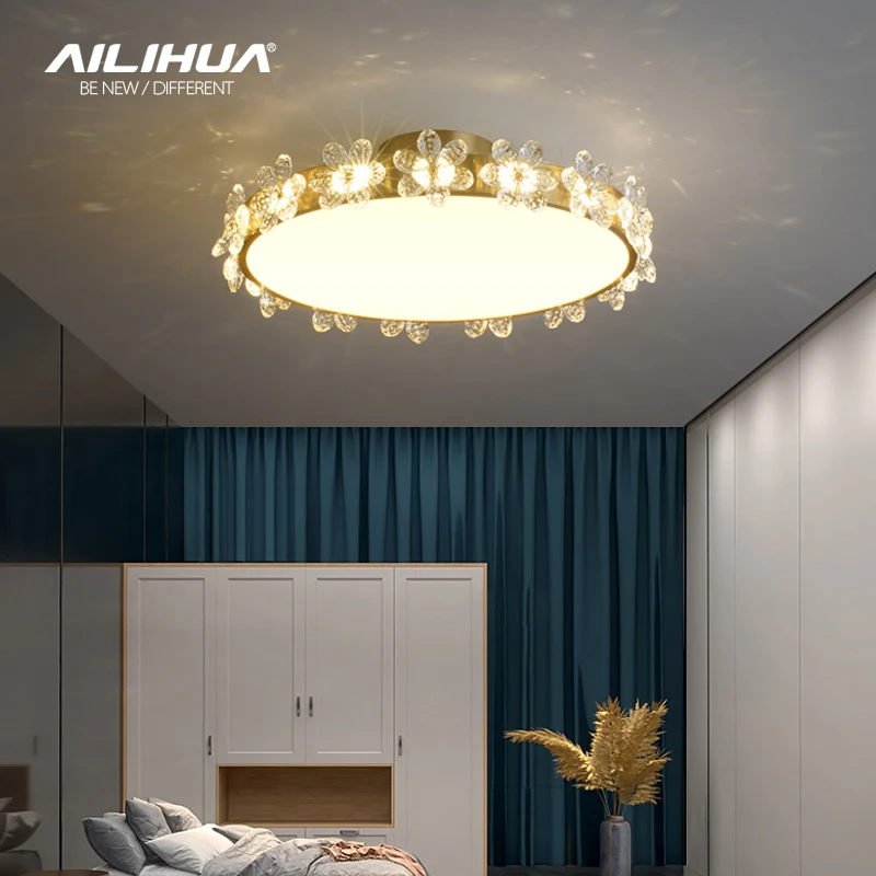 Light luxury postmodern copper crystal flower ceiling light warm romantic bedroom light creative art room master bedroom light
Light luxury postmodern copper crystal flower ceiling light warm romantic bedroom light creative art room master bedroom light