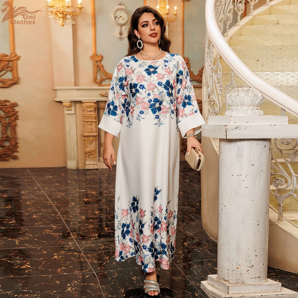Ramadan Abayas for Women Flower Print Pearls Dresses Muslim Party Vestidos Morocco Dubai Kaftan Islam Arab Long Robe Jalabiya
Ramadan Abayas for Women Flower Print Pearls Dresses Muslim Party Vestidos Morocco Dubai Kaftan Islam Arab Long Robe Jalabiya