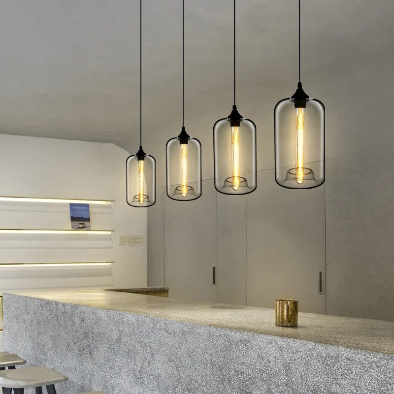 Nordic LED Glass Pendant Light Transparent Single Head Chandelier Restaurant Bar Coffee Living Rooms Dining Room Hotel Fixtures
Nordic LED Glass Pendant Light Transparent Single Head Chandelier Restaurant Bar Coffee Living Rooms Dining Room Hotel Fixtures