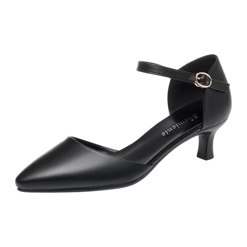 4cm 5cm Comfortable Elegant Med Kitten Heel Sandals Women Shoes Summer 2026 Pointed Toe Soft Leather Sandals for Office Daily
4cm 5cm Comfortable Elegant Med Kitten Heel Sandals Women Shoes Summer 2026 Pointed Toe Soft Leather Sandals for Office Daily