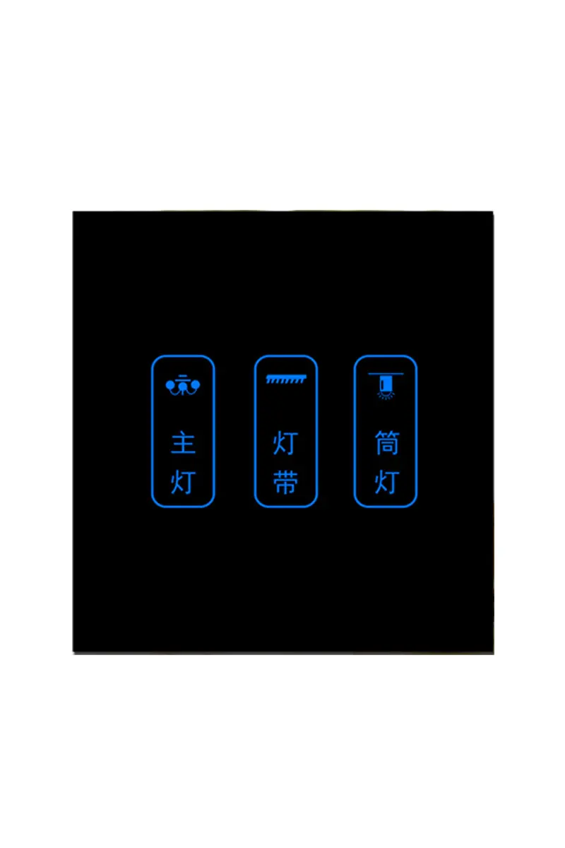 Touch Switch Three-Open Single-Control Tempered Glass Panel Intelligent Touch Screen 86-Type Capacitive Induction Type
Touch Switch Three-Open Single-Control Tempered Glass Panel Intelligent Touch Screen 86-Type Capacitive Induction Type