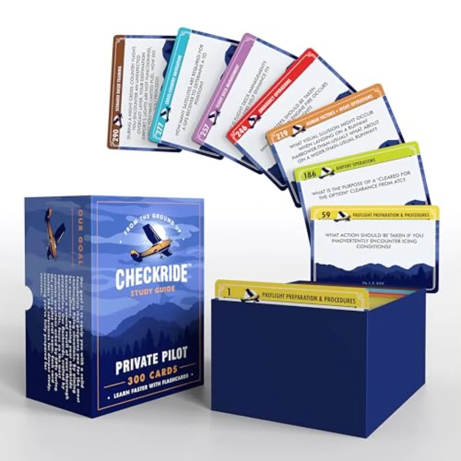 Private Pilot VFR Oral Exam Flashcards by - 300+ Flashcards Covering All Topics Developed by CFIs - Private Pilot Oral Exam Gui
Private Pilot VFR Oral Exam Flashcards by - 300+ Flashcards Covering All Topics Developed by CFIs - Private Pilot Oral Exam Gui