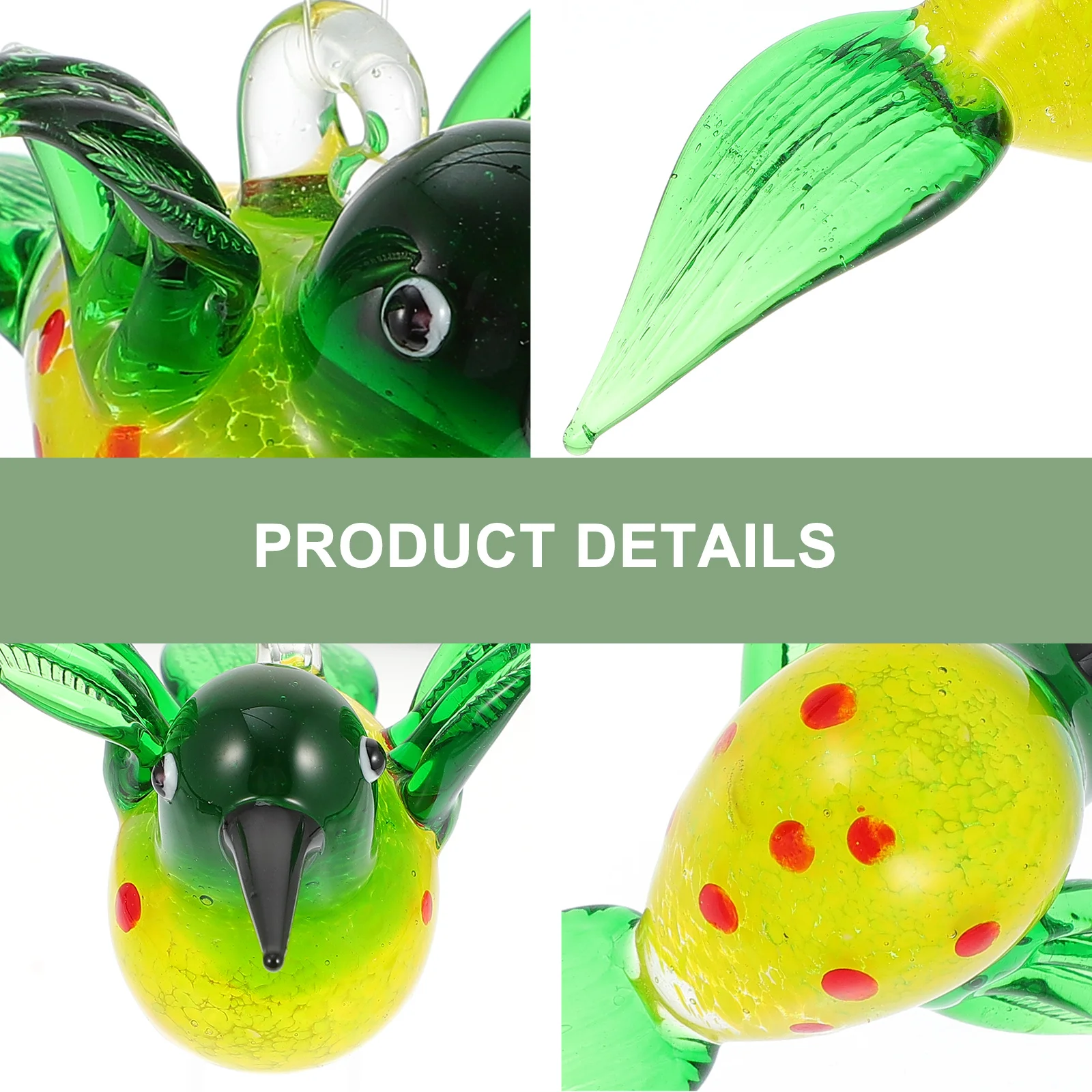 1Pcs Glass Hummingbird Sculpture Elegant Animal Ornament for Study Room Shelf Display Collection Home Decor Accessory
1Pcs Glass Hummingbird Sculpture Elegant Animal Ornament for Study Room Shelf Display Collection Home Decor Accessory