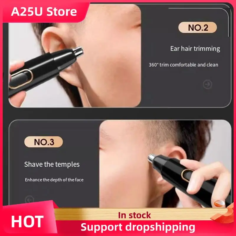 A25U триммер для волос в носу, портативный электрический триммер для чистки волос на лице, ушах для мужчин и женщин, моющаяся бритва для удаления волос в носу
A25U триммер для волос в носу, портативный электрический триммер для чистки волос на лице, ушах для мужчин и женщин, моющаяся бритва для удаления волос в носу