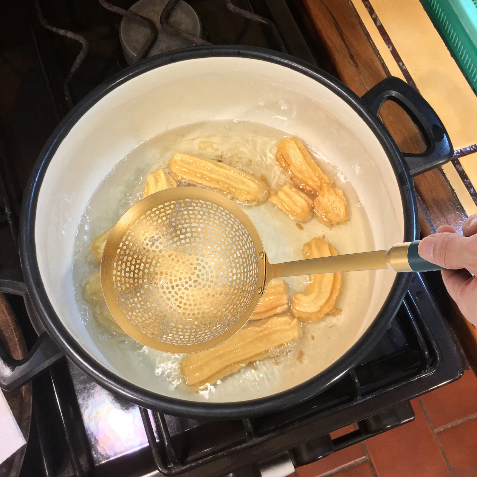 Ситечко из нержавеющей стали, скиммерная ложка, эргономичная H, кухонная посуда для приготовления пищи, жарки чипсов, овощей, мяса, вонтонов, масло, вода
Ситечко из нержавеющей стали, скиммерная ложка, эргономичная H, кухонная посуда для приготовления пищи, жарки чипсов, овощей, мяса, вонтонов, масло, вода